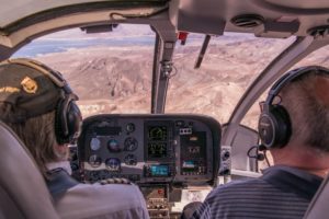 view from cockpit of small airplane offered by aviation accident lawyer